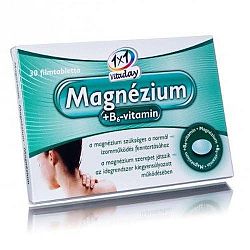 1x1 Vitaday Magnézium + B6 filmtabletta, 30 db