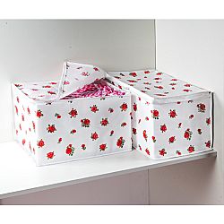 2 rendeződoboz piros színben