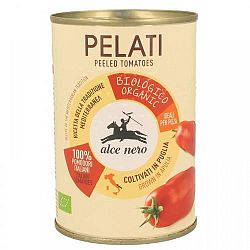Alce nero bio hámozott paradicsom, 400 g