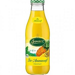 Bauer bio ananászlé, 980 ml