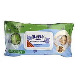 Bébé nedves popsitörlő 70 db aloe vera