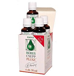 Béres csepp plusz, 4x30 ml