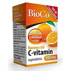 Bioco C-vitamin rágótabletta narancsos 100db