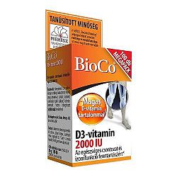 Bioco d3-vitamin 2000 ne tabletta, 100 db