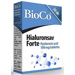 BioCo Hialuronsav Forte tabletta, 30 db