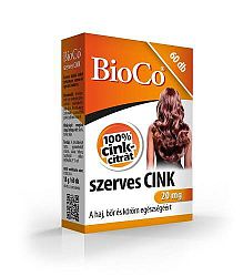 Bioco szerves cink tabletta, 60 db