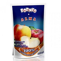 BORNEO GÜMÖLCSITAL 100%-OS ALMA, 200 ml