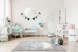 Childrens szőnyeg Scandic Home - szürke-kék