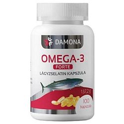 DAMONA OMEGA-3 FORTE HALOLAJ KAPSZULA, 100 db