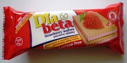 Diabet diabetikus ostya, eperkrémes 60 g