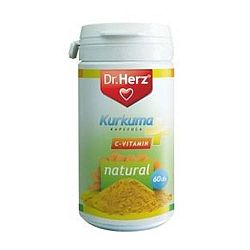 Dr. Herz kurkuma és C-vitamin kapszula, 60 db
