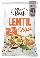 EAT REAL LENCSE CHIPS MANGÓ-MENTA 40 G