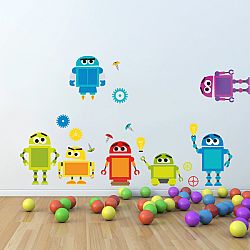 Faldekoráció - robotok