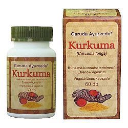 Garuda Ayurveda Kurkuma vegán kapszula, 60 db