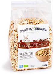 GreenMark bio nagyszemű zabphely, 500 g