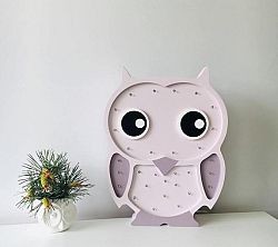 Gyerek fa lámpa LED lámpa bagoly