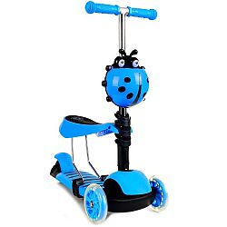 Gyerek pushbike és robogó Katicabogár - kék