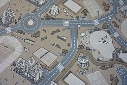 Gyerek szőnyeg STREET - bézs