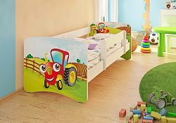 Gyerekágy leesésgátlóval - traktor