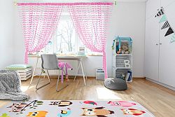 Gyerekszoba függöny Baby Ball - pink
