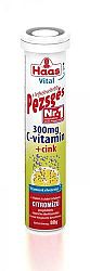 HAAS 300MG C-VITAMIN + CINK PEZSGŐTABLETTA 80G