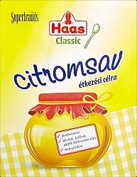 Haas Classic étkezési citromsav, 15 g
