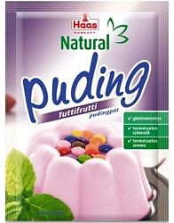 Haas Natural puding, 40 g - tuttifrutti