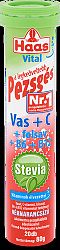 Haas pezsgőtabletta stevia vas+c 20db