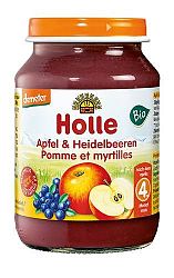 Holle bio bébiétel, alma-fekete áfonya 190 g