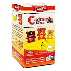 JUTAVIT C-VITAMIN GUMIVITAMIN BANÁN ÍZŰ, 60 db