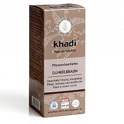 Khadi Növényi hajfesték por  Sötétbarna 100 g