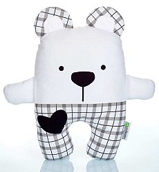 Kockás TEDDY mackó - kicsi