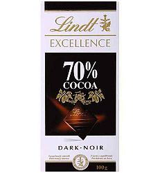 LINDT EXELLENCE ÉTCSOKOLÁDÉ 70%, 100 g
