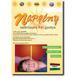 Nap-fény fülgyertya levendula 10 db