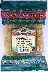 Naturfood Kandírozott gyömbér, 100 g