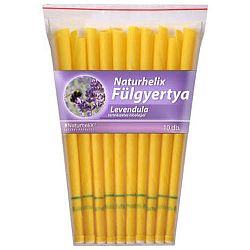 Naturhelix fülgyertya, 10 db - levendula
