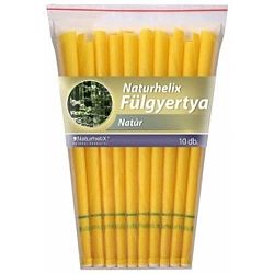 Naturhelix fülgyertya, 10 db - natúr