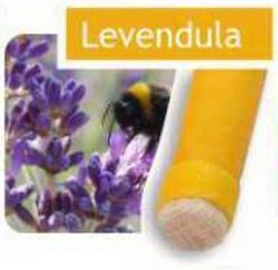 Naturhelix testgyertya, 2 db - levendula