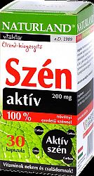 Naturland aktív szén kapszula, 30 db