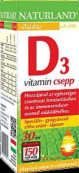 Naturland d3-vitamin csepp, 30 ml