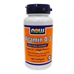 Now Vitamin D-3 1000 IU, 180 db kapszula