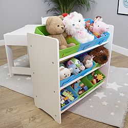 Ourbaby játéktároló - kék és zöld