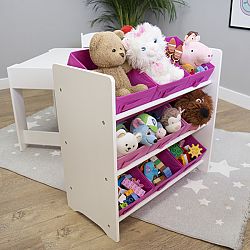 OURBABY játéktároló - rózsaszín