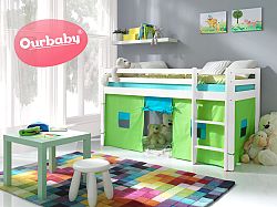 OURBABY magasított gyerekágy MODO - fehér