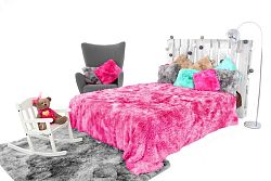 Pléd és ágytakaró ELMO ombre pink