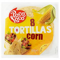 Poco loco 8 tortilla kukoricalisztből, 320 g