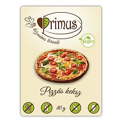 PRIMUS VEGÁN PIZZÁS KEKSZ 80g, 80 g