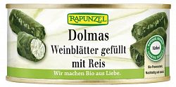 Rapunzel bio Szőlőlevélbe töltött rizs, 280 g