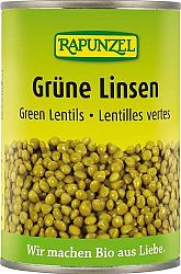 Rapunzel bio Zöld lencse sós lében, 400 g