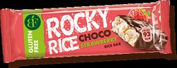 Rocky puff. Csokis rizsszelet epres, 18 g